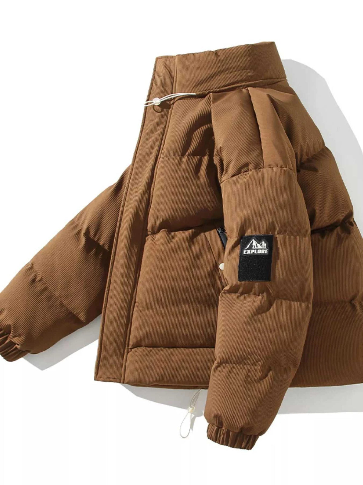Men's Plus Size Zip Up Long Sleeve Puffer Jacket 100400202544269 108 Fashion Forward Plus Size Clothing Jerry's Apparel 