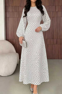 Polka Dot Long Sleeve Maxi Dress 101001469171625 35 Affordable Fashion Under $100 Jerry's Apparel 