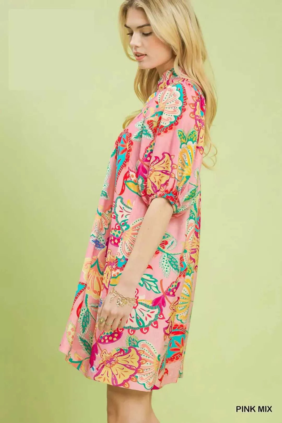 Umgee Paisley Print Mini Dress 100100745731050 49 Affordable Fashion Under $100 Jerry's Apparel 