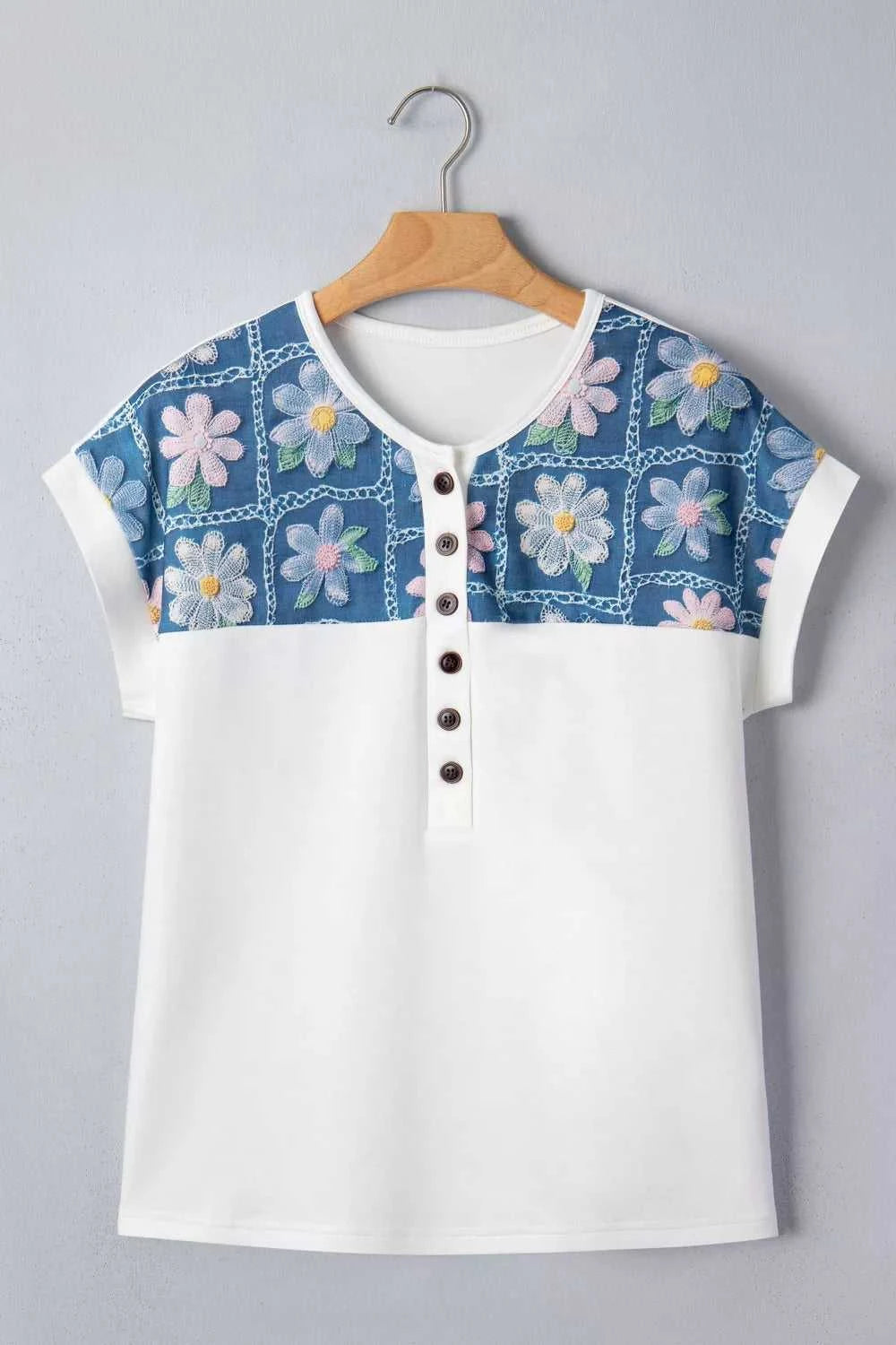 Floral Short Sleeve T-Shirt 100100614801878 27 Affordable Fashion Under $100 Jerry's Apparel 