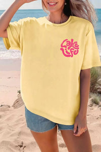 Casual Round Neck Short Sleeve Slogan Print Loose Fit T-shirt 100100656788826 35 Affordable Fashion Under $100 Jerry's Apparel 