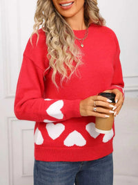 Valentine's Day Heart Crew Neck Sweater 100100239862699 46 Affordable Fashion Under $100 Jerry's Apparel 