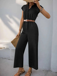 Perfee Notched Wide Leg Jumpsuit 100100292471565 33 Affordable Fashion Under $100 Jerry's Apparel 