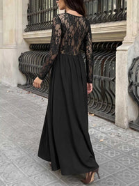 Square Neck Sheer Sleeve Maxi Dress 100100910283369 39 Affordable Fashion Under $100 Jerry's Apparel 