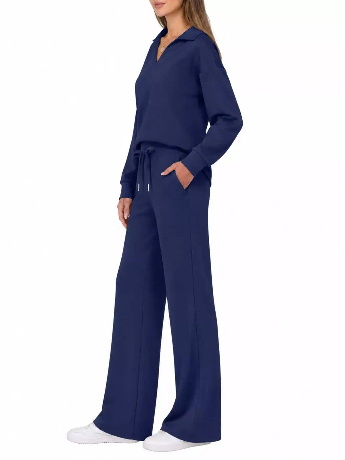 Dropped Shoulder Top and Pants Set 101001926020102 36 Gifts for Her Jerry's Apparel 