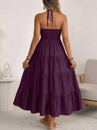 Halter Neck Tiered Midi Dress 100100171264186 44 Affordable Fashion Under $100 Jerry's Apparel 