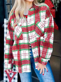 Plaid Button-Down Long Sleeve Shacket 100100614323151 46 Affordable Fashion Under $100 Jerry's Apparel 