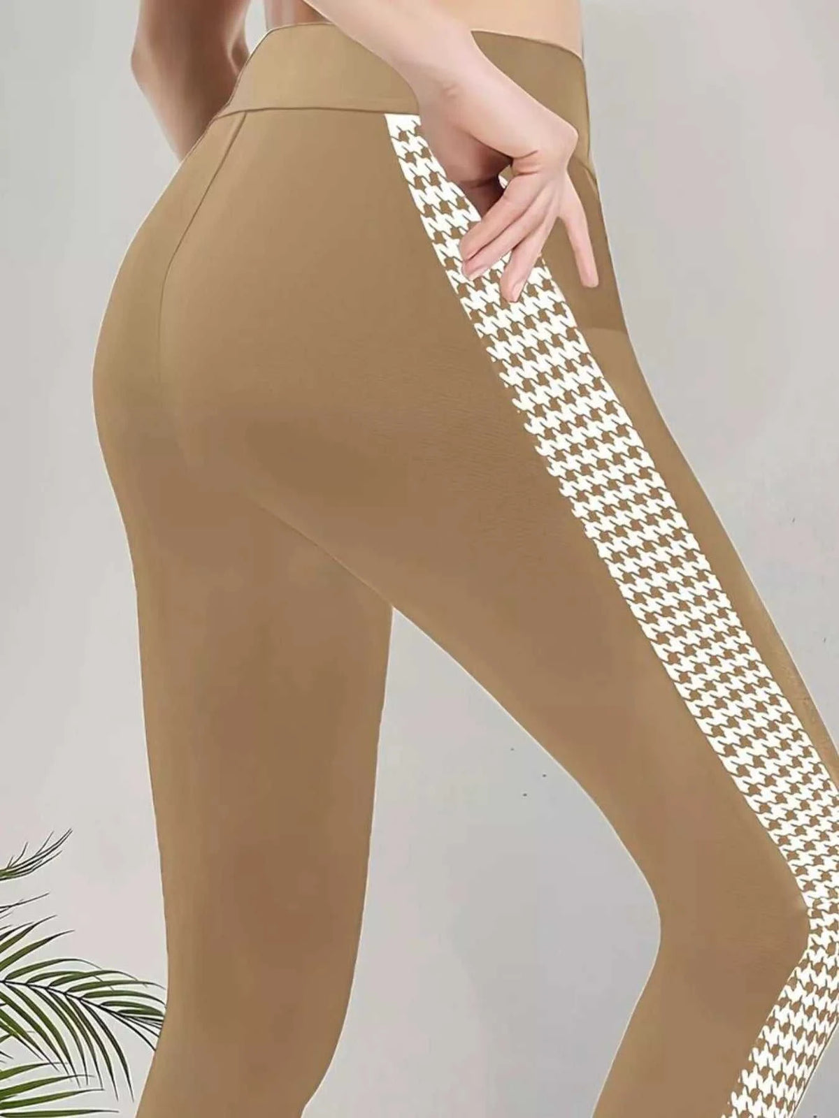 High-Waisted Side Houndstooth Active Leggings 101006615237722 25 Affordable Fashion Under $100 Jerry's Apparel 
