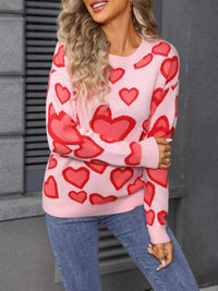 Valentine's Day Heart Crew Neck Sweater 100100791356331 48 Affordable Fashion Under $100 Jerry's Apparel 