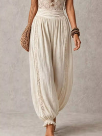 Boho Lace Corset Bodice Jumpsuit with Harem Pants 101001053483751 81 Affordable Fashion Under $100 Jerry's Apparel 