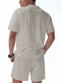 Men's Full Size Casual Striped Top and Shorts Set Plus Size 100400568801852 33 Affordable Fashion Under $100 Jerry's Apparel 