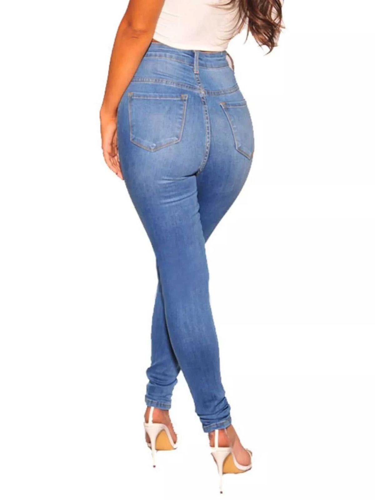 High-Waisted Skinny Jeans 101003507424594 42 Affordable Fashion Under $100 Jerry's Apparel 