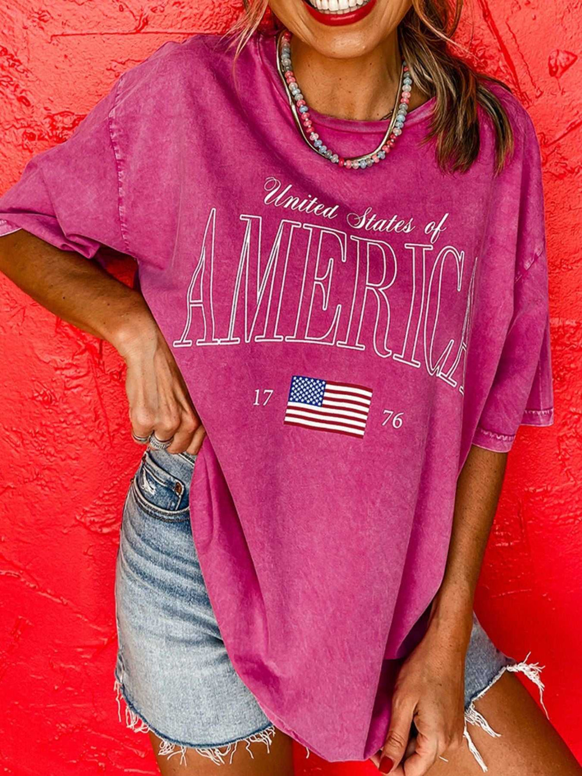 AMERICA 1776 Graphic Mineral Wash Cotton Tee 100100545113586 45 Affordable Fashion Under $100 Jerry's Apparel 