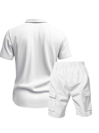 Men's Full Size Button Up Shirt and Shorts Set Plus Size 100400974487606 48 Affordable Fashion Under $100 Jerry's Apparel 