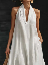 Full Size Halter Neck Sleeveless Maxi Dress Plus Size 100100329491085 30 Gifts for Her Jerry's Apparel 