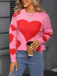 Valentine's Day Heart Crew Neck Sweater 100100296017651 48 Affordable Fashion Under $100 Jerry's Apparel 