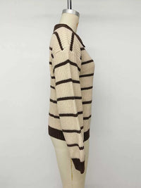 Striped Knit Polo Sweater 100100473191463 39 Affordable Fashion Under $100 Jerry's Apparel 