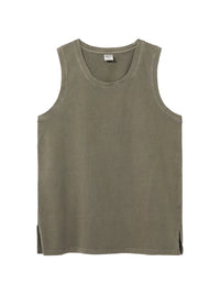 Men's Side Slit Round Neck Tank
