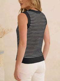 Striped Knit Sweater Vest 100100265130873 35 Affordable Fashion Under $100 Jerry's Apparel 