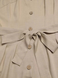Sleeveless Button-Down Tie Waist Romper 100100621666827 34 Affordable Fashion Under $100 Jerry's Apparel 