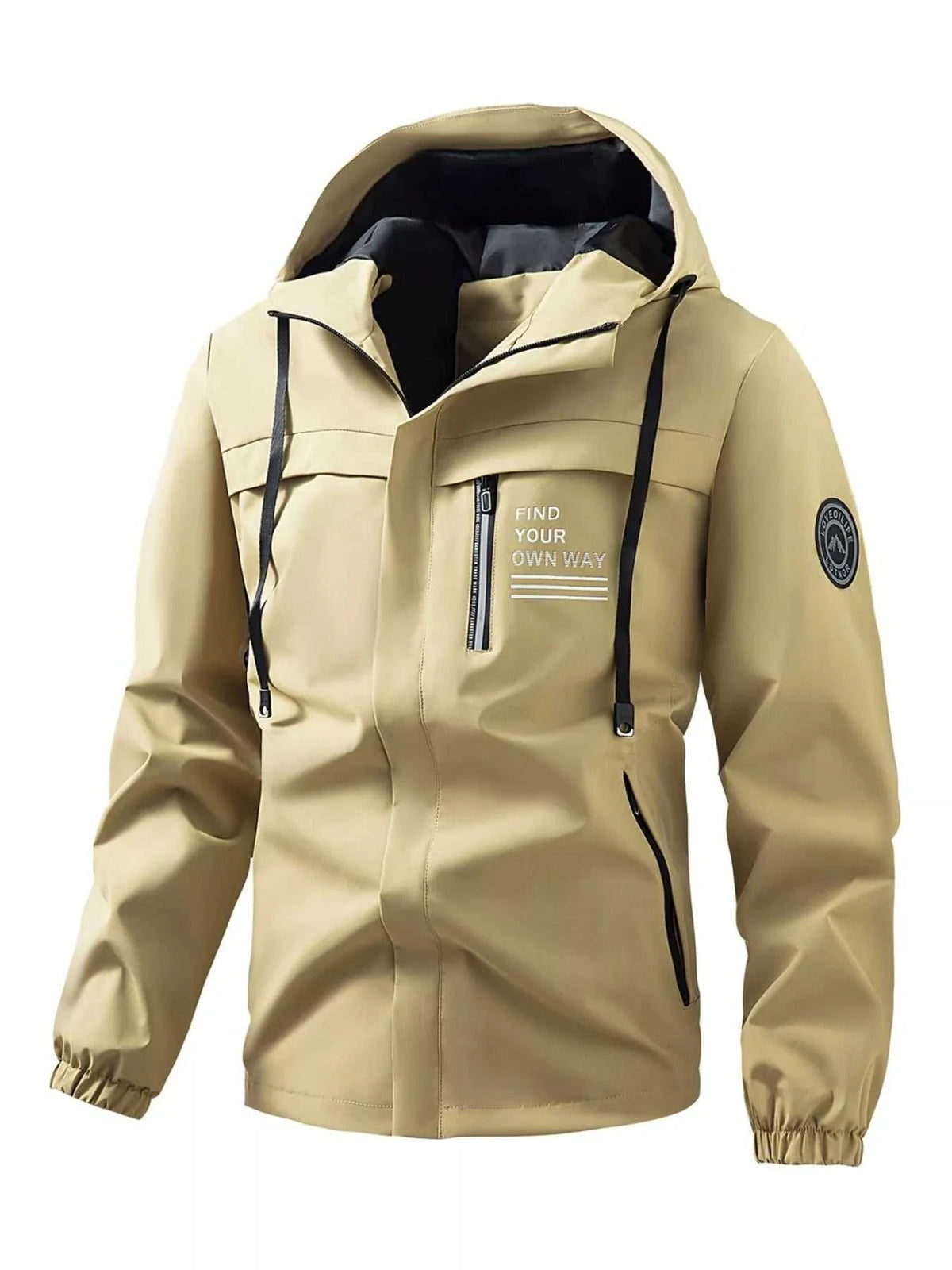 Men's Plus Size Hooded Outdoor Windproof Jacket 100400020555946 71 Affordable Fashion Under $100 Jerry's Apparel 