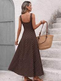 Polka Dot Sleeveless Maxi Dress 100100279880208 43 Affordable Fashion Under $100 Jerry's Apparel 