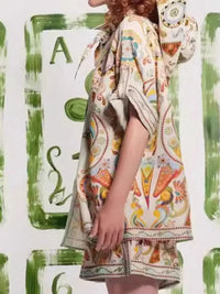 Printed Half Sleeve Shirt and Shorts Set