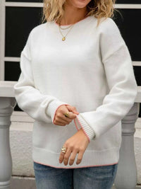 Bow-Back Round Neck Sweater 100100213486101 49 Affordable Fashion Under $100 Jerry's Apparel 