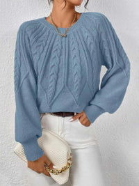 Cable Knit Long Sleeve Sweater 100100200217752 36 Affordable Fashion Under $100 Jerry's Apparel 