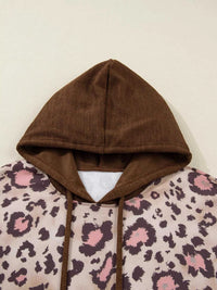 Plus Size Leopard Long Sleeve Drawstring Hoodie 100100648250327 39 Affordable Fashion Under $100 Jerry's Apparel 