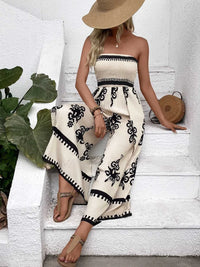 Smocked Printed Wide Leg Jumpsuit 100100237311623 40 Affordable Fashion Under $100 Jerry's Apparel 