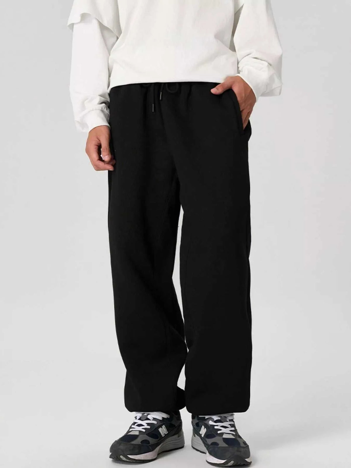 Men's Drawstring Loose Fit Joggers 100400659043117 78 Affordable Fashion Under $100 Jerry's Apparel 