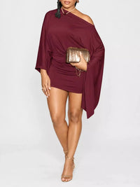 One-Shoulder Draped Bodycon Mini Dress 101001811260521 32 Affordable Fashion Under $100 Jerry's Apparel 