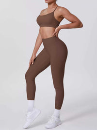 Criss-Cross Back Cami and Leggings Active Set 101006319091881 80 Affordable Fashion Under $100 Jerry's Apparel 