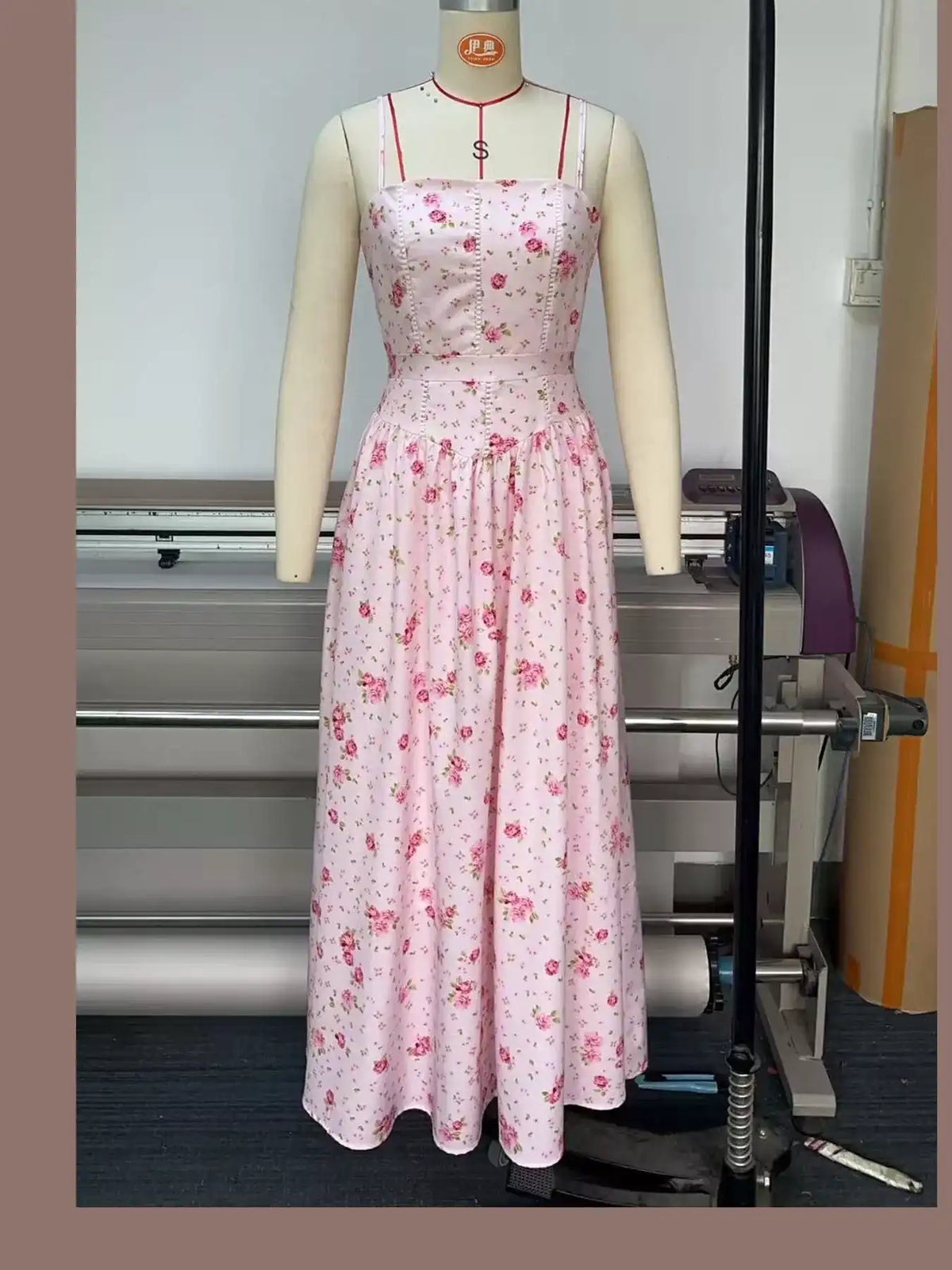 Floral Spaghetti Straps Midi Dress 101001005550846 56 Affordable Fashion Under $100 Jerry's Apparel 