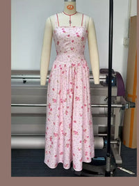 Floral Spaghetti Straps Midi Dress 101001005550846 56 Affordable Fashion Under $100 Jerry's Apparel 