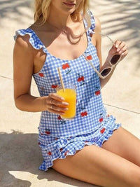 Ruffled Printed Cami and Shorts Set 100100909781199 31 Affordable Fashion Under $100 Jerry's Apparel 