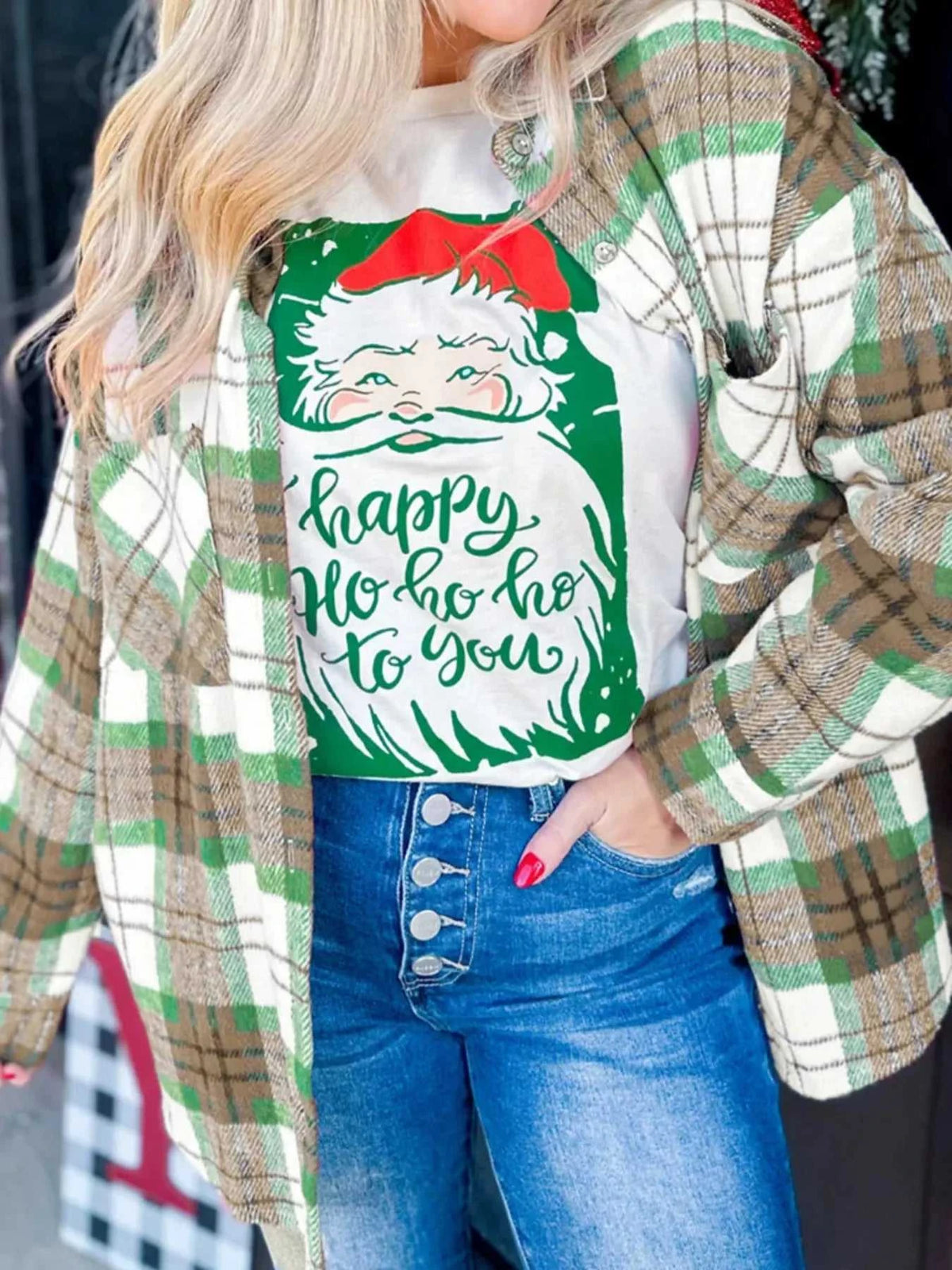 Plaid Button-Down Long Sleeve Shacket 100100614323151 46 Affordable Fashion Under $100 Jerry's Apparel 