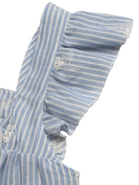 Striped Embroidered Ruffle Sleeve Blouse 100100769903290 43 Affordable Fashion Under $100 Jerry's Apparel 