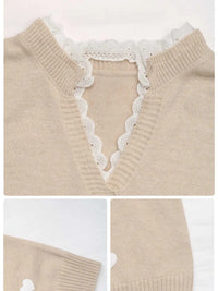 Heart V-Neck Long Sleeve Sweater 100100348759544 46 Affordable Fashion Under $100 Jerry's Apparel 