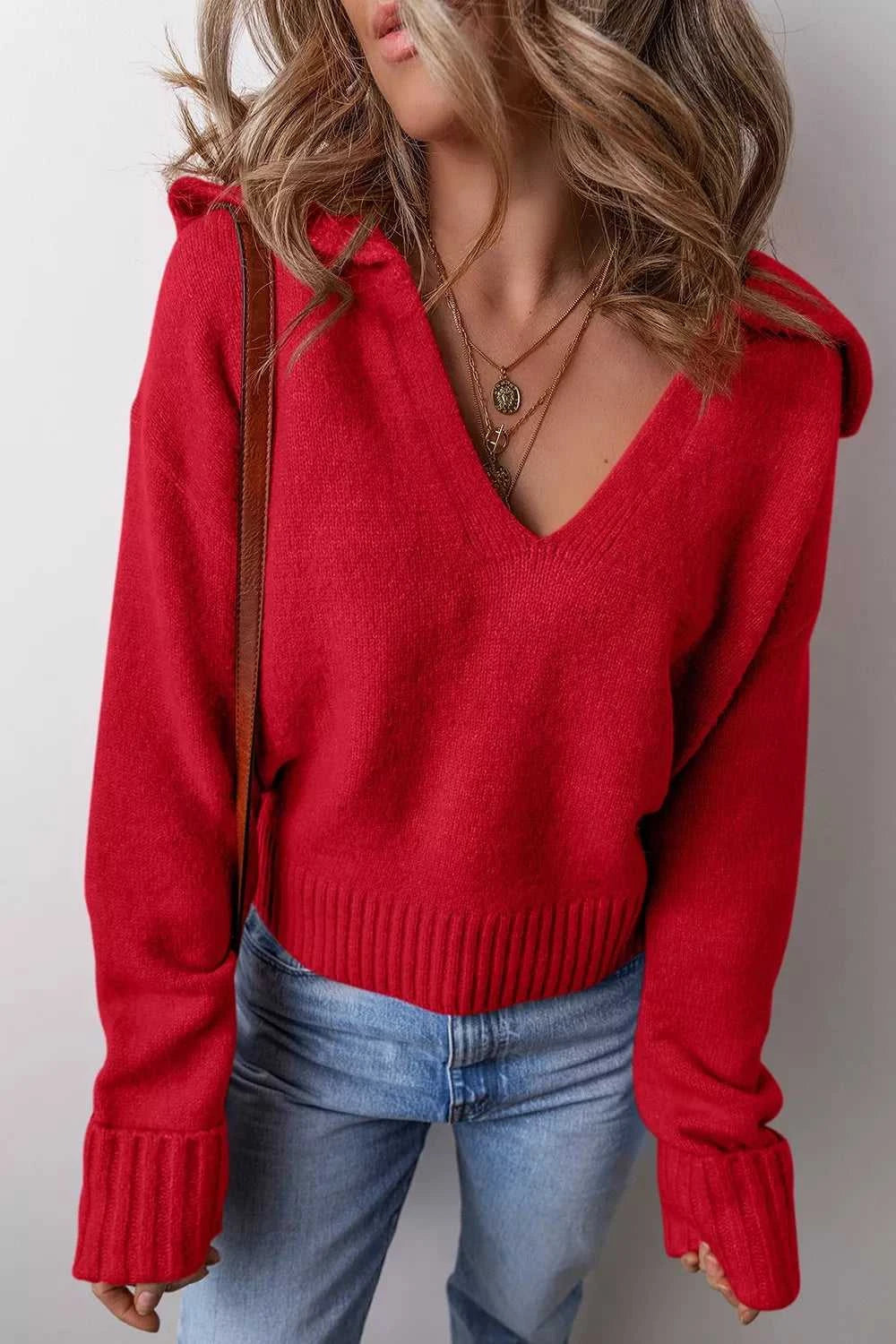 Ribbed Hem Long Sleeve Sweater 100100744981225 46 Affordable Fashion Under $100 Jerry's Apparel 