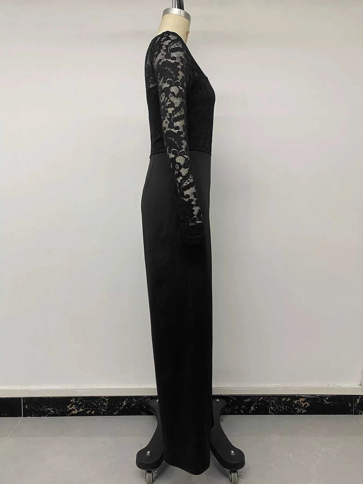 Lace Long Sleeve Wide-Leg Jumpsuit 101001301587229 36 Affordable Fashion Under $100 Jerry's Apparel 