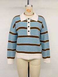Striped Polo Collar Sweater 100100795659105 41 Affordable Fashion Under $100 Jerry's Apparel 
