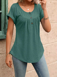 Casual Button Detail Henley T-Shirt 100100202602054 28 Affordable Fashion Under $100 Jerry's Apparel 