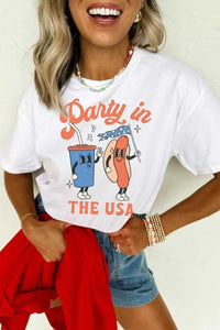 Party In The USA Patriotic Graphic Tee 100100134659354 30 Affordable Fashion Under $100 Jerry's Apparel 