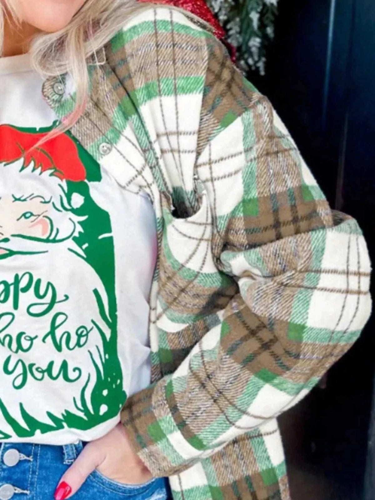 Plaid Button-Down Long Sleeve Shacket 100100614323151 46 Affordable Fashion Under $100 Jerry's Apparel 