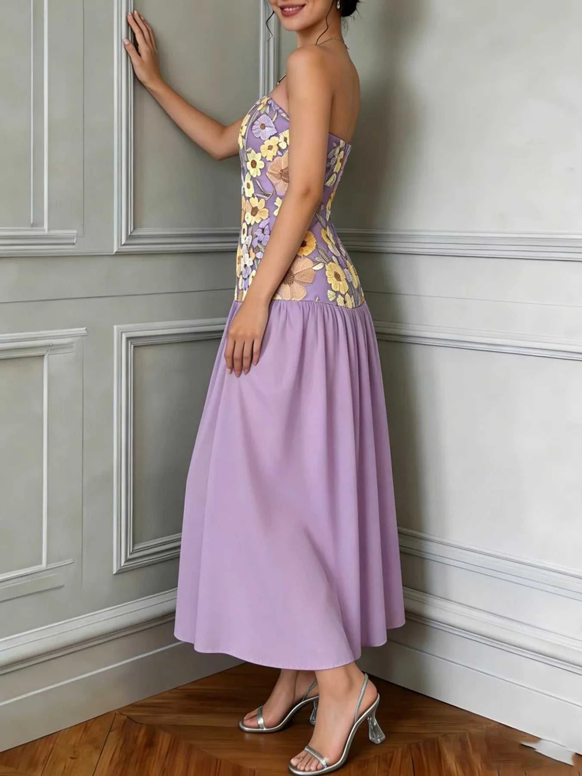Floral Embroidered Tube Maxi Dress 100100256708656 41 Affordable Fashion Under $100 Jerry's Apparel 