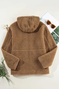 Drawstring Fleece Zip Up Hooded Jacket 100100076344341 72 Affordable Fashion Under $100 Jerry's Apparel 