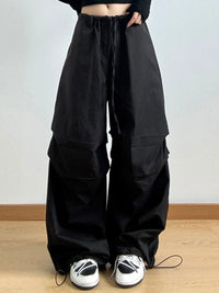 Wide Leg Casual Drawstring Pants