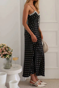 Polka Dot Square Neck Midi Cami Dress 100100458901108 24 Gifts for Her Jerry's Apparel 
